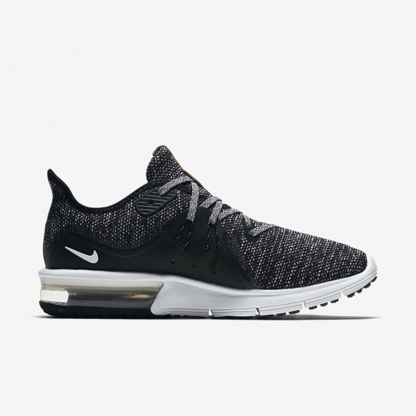 Nike Air Max Sequent 3 Laufschuhe Damen Schwarz Dunkelgrau Weiß 873-61246