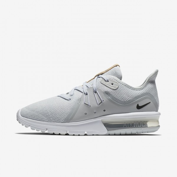 Nike Air Max Sequent 3 Laufschuhe Damen Platin Wei...