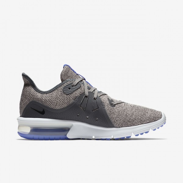 Nike Air Max Sequent 3 Laufschuhe Damen Dunkelgrau Lila Schwarz 606-52701