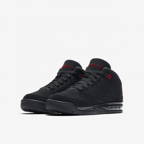 Nike Jordan Flight Origin 4 Outdoor Schuhe Jungen Schwarz Rot 536-93944