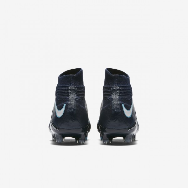 Nike Hypervenom Phantom 3 Df Fg Fußballschuhe Jungen Obsidian Blau Weiß 793-76159