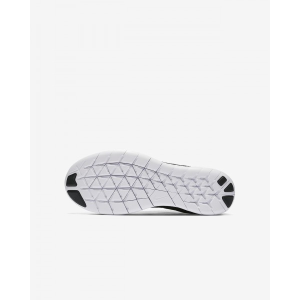 Nike Free Rn Flyknit 2017 Laufschuhe Jungen Schwarz Dunkelgrau Metallic Silber 464-72532