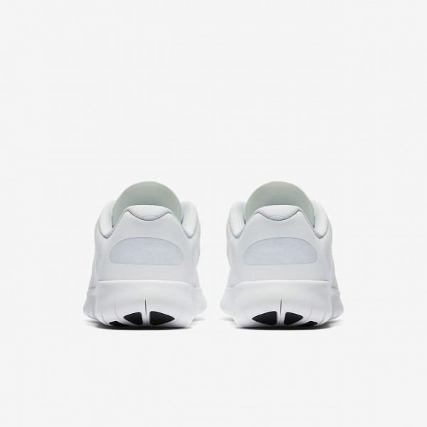 Nike Free Rn 2017 Laufschuhe Jungen Weiß Schwarz Platin 120-93060