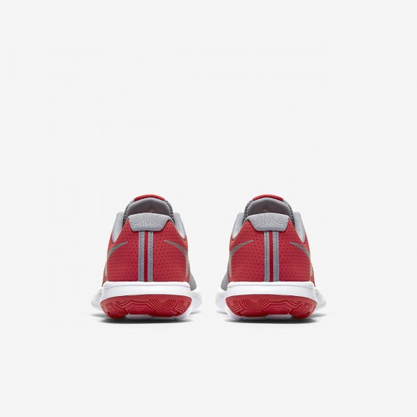 Nike Flex Experience 5 Laufschuhe Jungen Rot Weiß Metallic Silber 428-75144