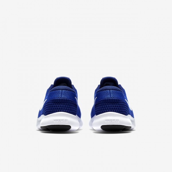 Nike Flex Experience Run 7 Laufschuhe Jungen Königsblau Tiefes Königsblau Blau Weiß 576-24764