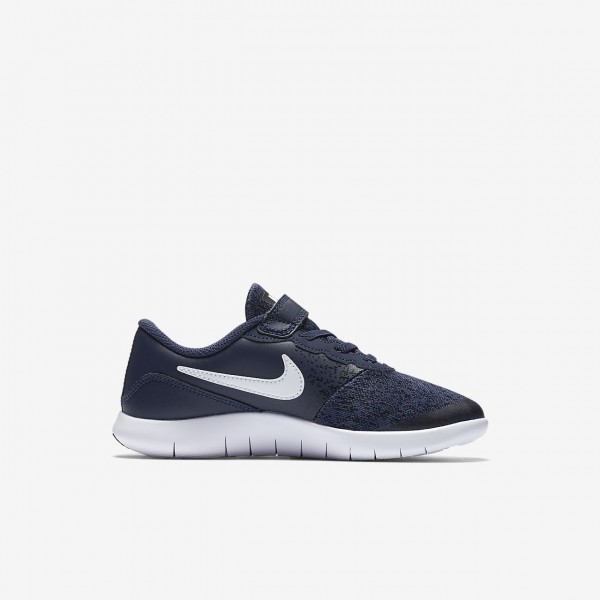 Nike Flex Contact Laufschuhe Jungen Navy Schwarz Weiß 725-14276