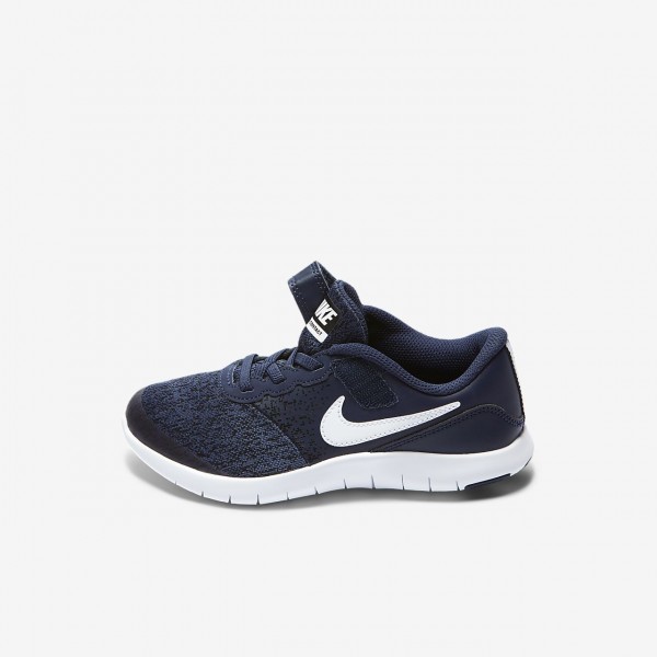 Nike Flex Contact Laufschuhe Jungen Navy Schwarz Weiß 725-14276