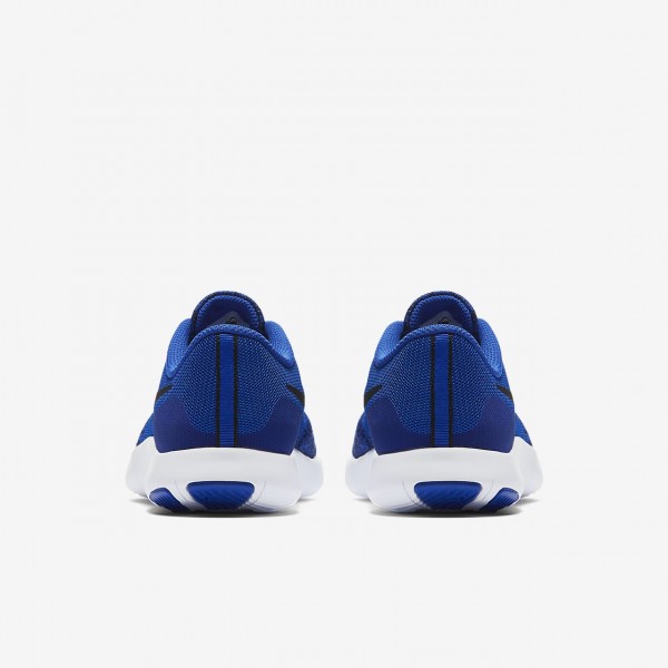 Nike Flex Contact Laufschuhe Jungen Blau Weiß Schwarz 366-78776