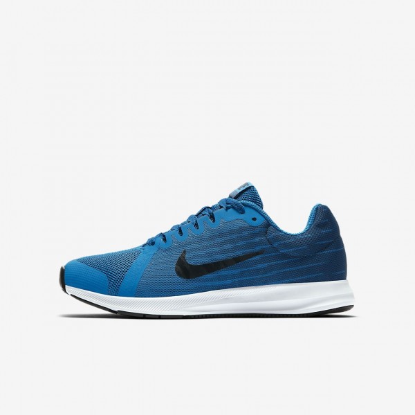 Nike Downshifter 8 Laufschuhe Jungen Blau Navy Wei...