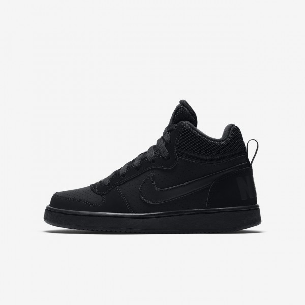 Nike Court Borough Mid Freizeitschuhe Jungen Schwa...