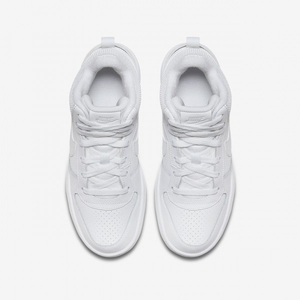 Nike Court Borough Mid Freizeitschuhe Jungen Weiß 253-50738