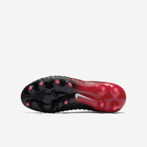 Nike Jr. Magista Obra II Fg Fußballschuhe Mädchen Schwarz Rot Weiß 507-60615