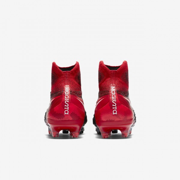Nike Jr. Magista Obra II Fg Fußballschuhe Mädchen Schwarz Rot Weiß 507-60615