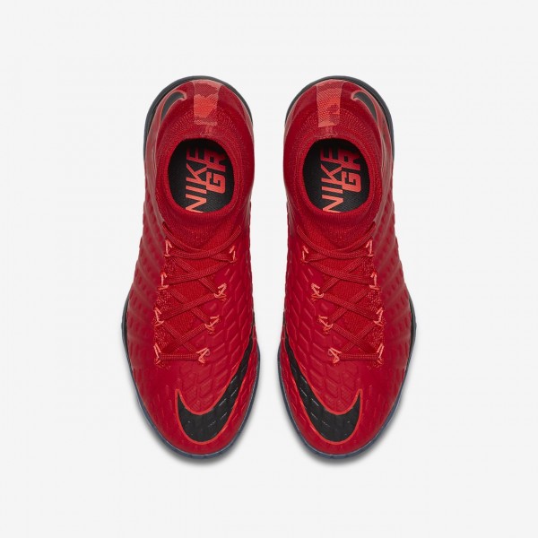 Nike Jr. Hypervenomx Proximo II Dynamic Fit Ic Fußballschuhe Mädchen Rot Schwarz 916-95427