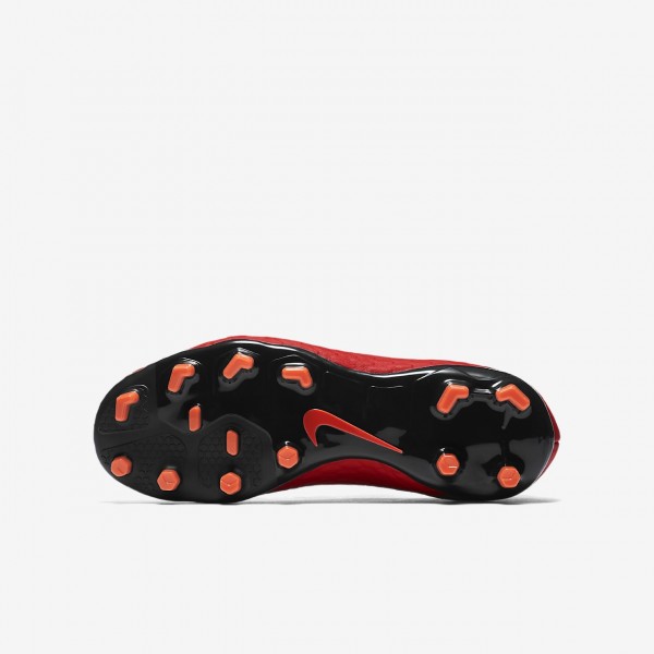 Nike Jr. Hypervenom Phelon 3 Fg Fußballschuhe Mädchen Rot Schwarz 441-10245
