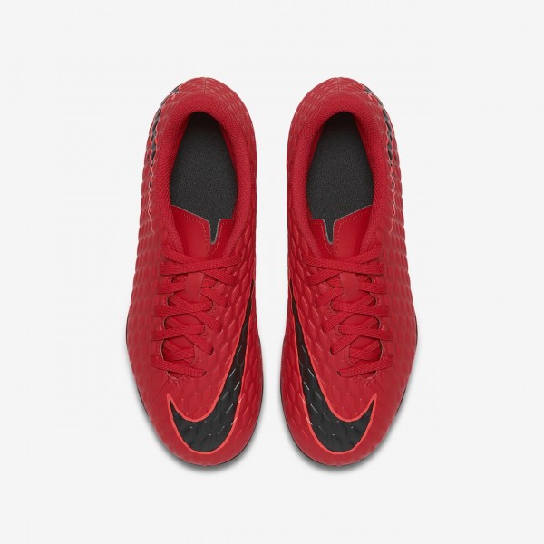 Nike Jr. Hypervenom Phade 3 Fg Fußballschuhe Mädchen Rot Schwarz 605-24867