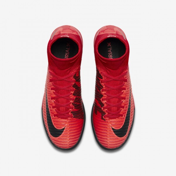 Nike Jr Mercurialx Proximo II Tf Fußballschuhe Mädchen Rot Schwarz 990-82296