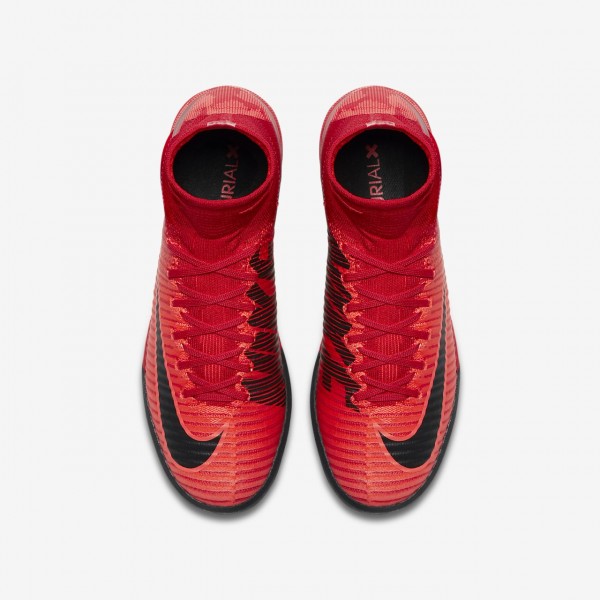 Nike Jr Mercurialx Proximo II Tf Fußballschuhe Mädchen Rot Schwarz 990-82296