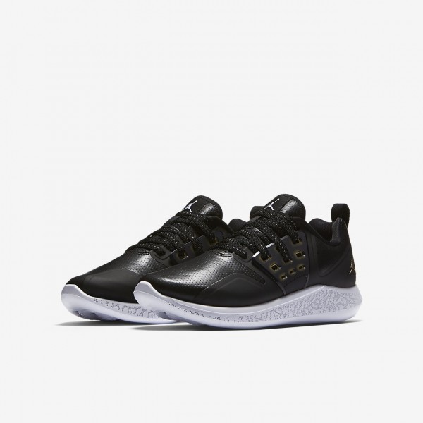 Nike Jordan Grind Laufschuhe Mädchen Schwarz Weiß Metallic Gold 415-75105