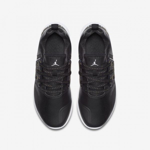 Nike Jordan Grind Laufschuhe Mädchen Schwarz Weiß Metallic Gold 415-75105