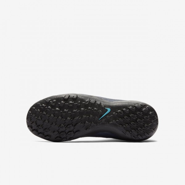 Nike Jr. Hypervenomx Phelon III Dynamic Fit Tf Fußballschuhe Mädchen Obsidian Blau Weiß 335-77917