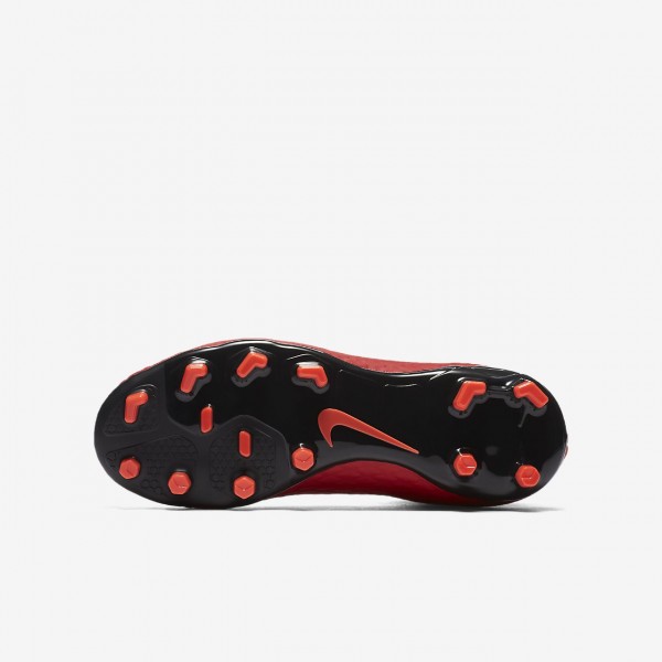 Nike Jr. Hypervenom Phelon III Dynamic Fit Fg Fußballschuhe Mädchen Rot Schwarz 136-70904