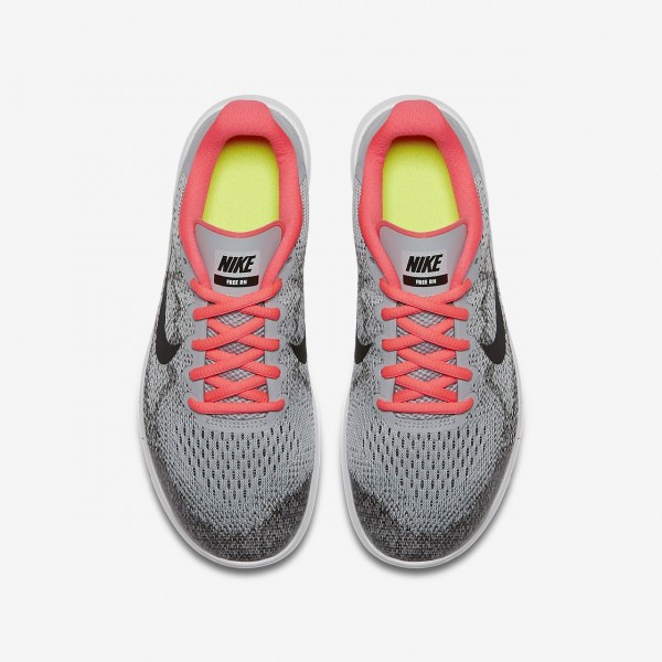 Nike Free Rn 2017 Laufschuhe Mädchen Grau Pink Weiß Schwarz 826-68700