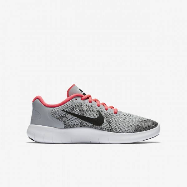 Nike Free Rn 2017 Laufschuhe Mädchen Grau Pink Weiß Schwarz 826-68700