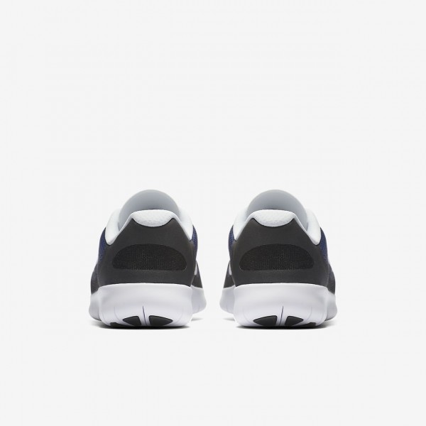 Nike Free Rn 2017 Laufschuhe Mädchen Blau Schwarz Grün Weiß 187-40297