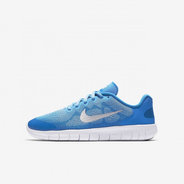 Nike Free Rn 2017 Laufschuhe Mädchen Blau Metalli...