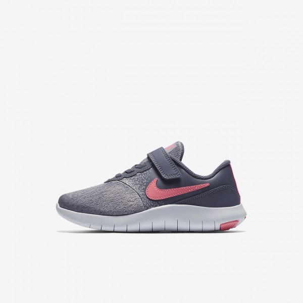 Nike Flex Contact Laufschuhe Mädchen Hellgrau Wei...
