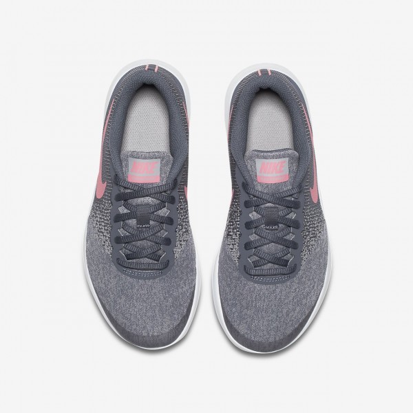Nike Flex Contact Laufschuhe Mädchen Hellgrau Weiß Rosa 784-68750