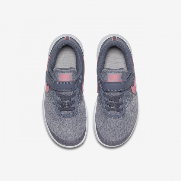 Nike Flex Contact Laufschuhe Mädchen Hellgrau Weiß Rosa 313-44269