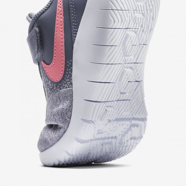 Nike Flex Contact Laufschuhe Mädchen Hellgrau Weiß Rosa 313-44269