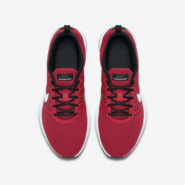 Nike Dualtone Racer Freizeitschuhe Mädchen Rot Schwarz Weiß 762-52613