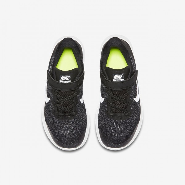 Nike Free Rn 2017 Laufschuhe Mädchen Schwarz Dunkelgrau Weiß 287-75682