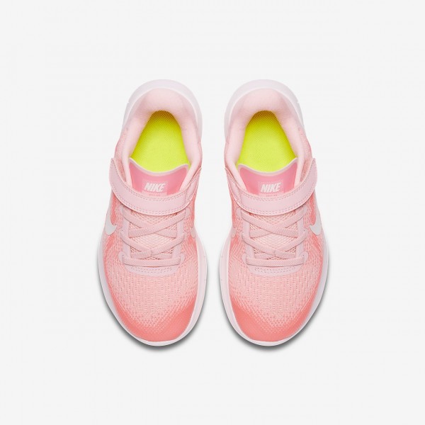 Nike Free Rn 2017 Laufschuhe Mädchen Pink Weiß Metallic Weiß 449-14460