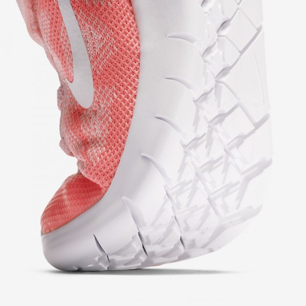 Nike Free Rn 2017 Laufschuhe Mädchen Pink Weiß Metallic Weiß 449-14460