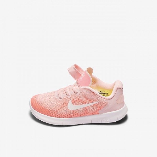 Nike Free Rn 2017 Laufschuhe Mädchen Pink Weiß Metallic Weiß 449-14460