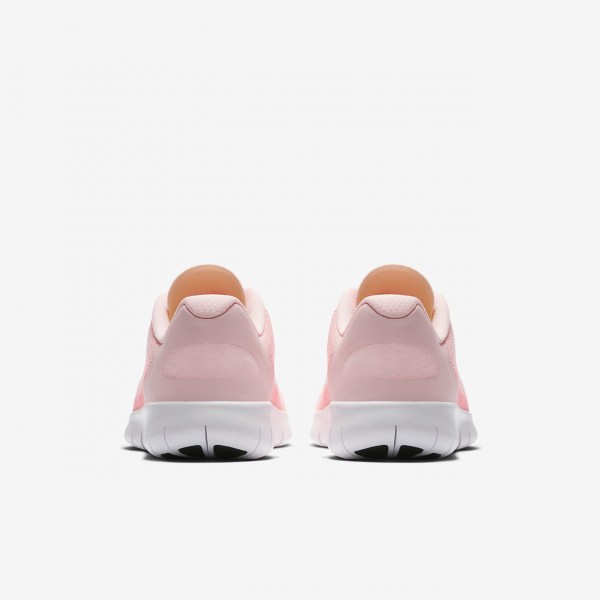 Nike Free Rn 2017 Laufschuhe Mädchen Pink Weiß Metallic Weiß 480-65992