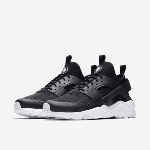 Nike Air Huarache Ultra Freizeitschuhe Herren Schwarz Weiß 381-74390