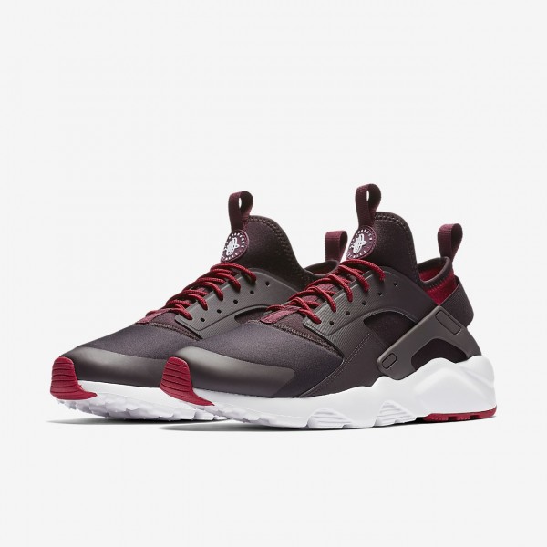 Nike Air Huarache Ultra Freizeitschuhe Herren Rot Weiß Bordeaux 258-41408
