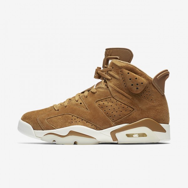 Nike Air Jordan 6 Retro Freizeitschuhe Herren Gold...