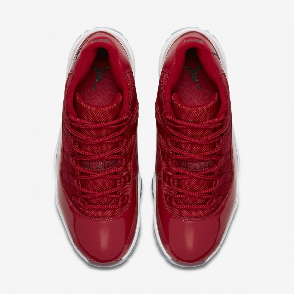 Nike Air Jordan XI Retro Freizeitschuhe Herren Rot Weiß Schwarz 308-55753