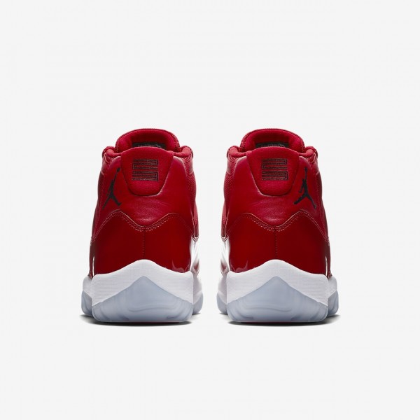 Nike Air Jordan XI Retro Freizeitschuhe Herren Rot Weiß Schwarz 308-55753