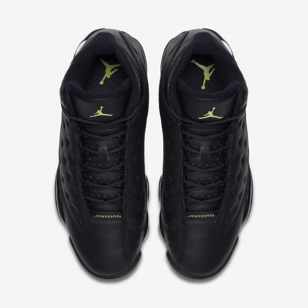 Nike Air Jordan 13 Retro Freizeitschuhe Herren Schwarz Grün 641-28853