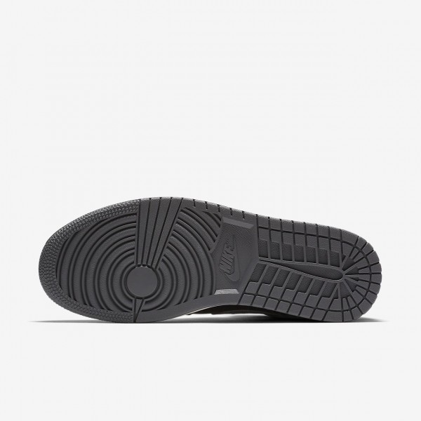 Nike Air Jordan 1 Mid Freizeitschuhe Herren Schwarz Weiß Dunkelgrau 479-20881