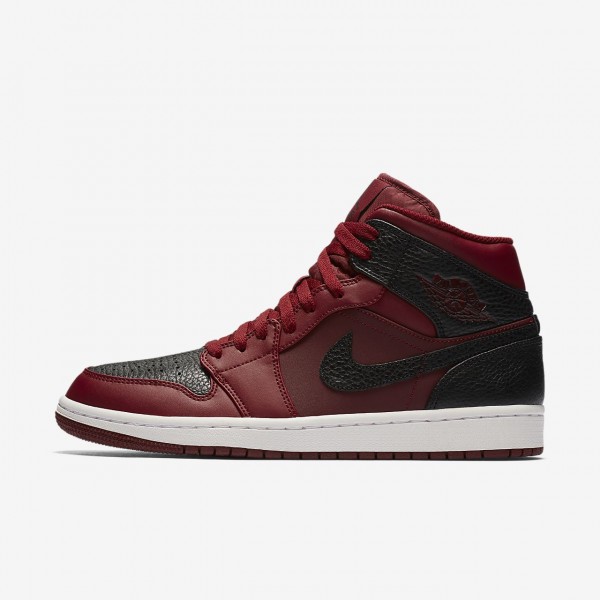 Nike Air Jordan 1 Mid Freizeitschuhe Herren Rot We...