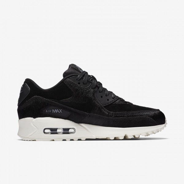 Nike Air Max 90 Lx Freizeitschuhe Damen Schwarz Dunkelgrau Weiß Schwarz 694-22369