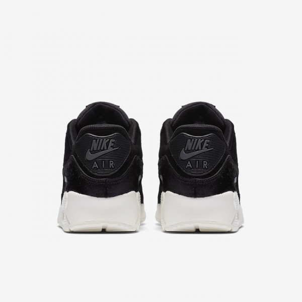Nike Air Max 90 Lx Freizeitschuhe Damen Schwarz Dunkelgrau Weiß Schwarz 694-22369